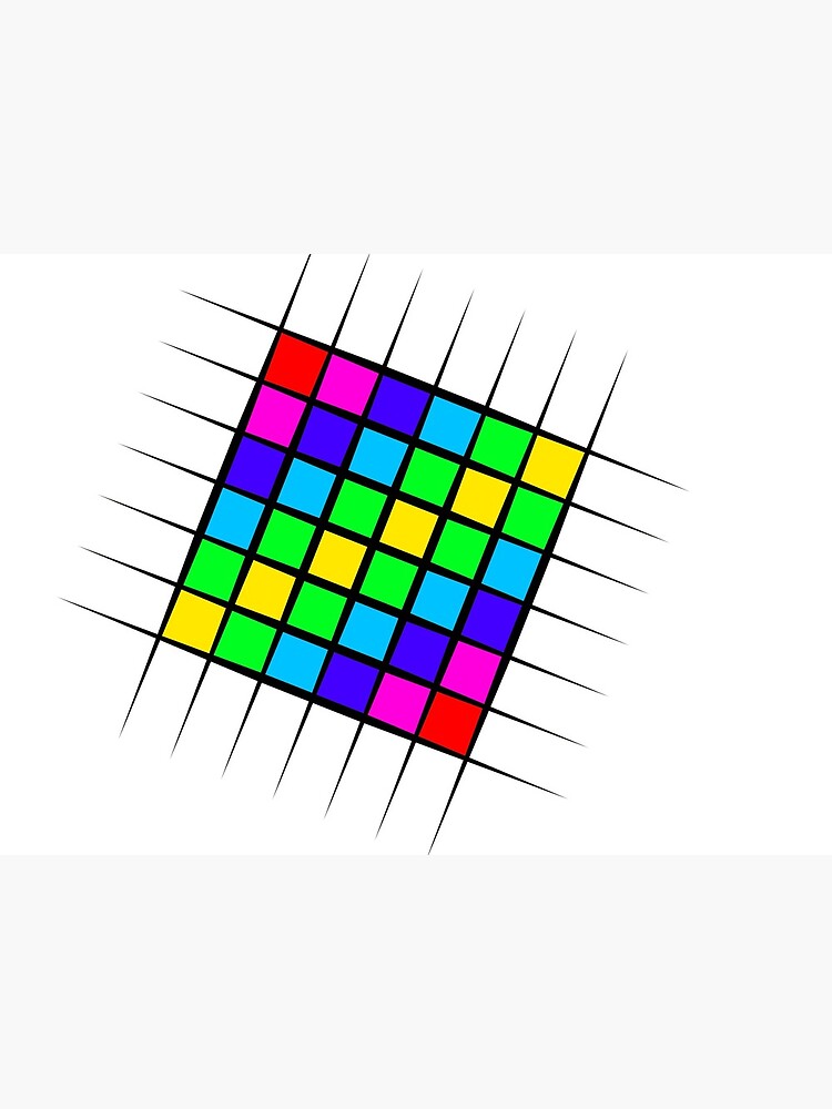 Crayon Roll - Rainbow Squares