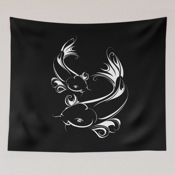 Item preview, Pisces abstract art white version designed and sold by Moueddene.