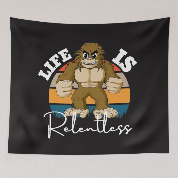 Item preview, Life is Relentless (Angry Gori) designed and sold by UnboundFull.