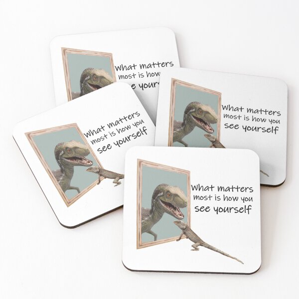 Item preview, What Matters Most is How You See Yourself Dinosaur designed and sold by Pumpkin-Prints.