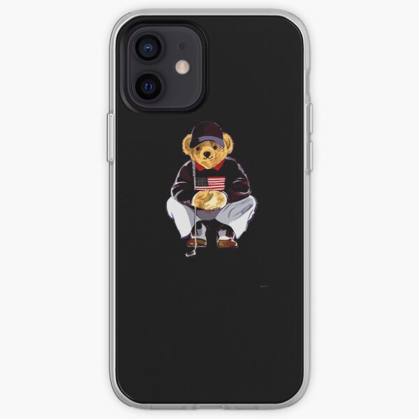 Oso golfista 2 Funda blanda para iPhone