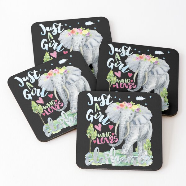 Item preview, Female Funny Elephant - Just A Girl Who Loves Elephants Gifts designed and sold by Cheap Women's Shirts.