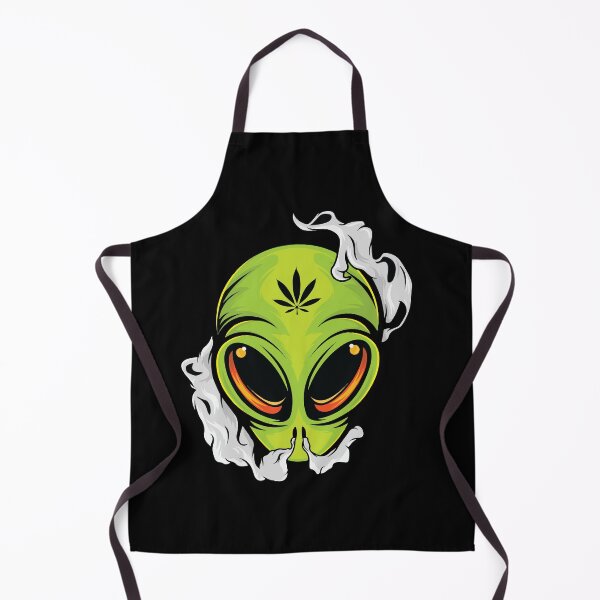 Item preview, Smoking Alien Cannabis Leaf Weed Smoker Gift designed and sold by TTFMerch.