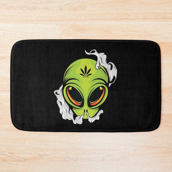 Item preview, Smoking Alien Cannabis Leaf Weed Smoker Gift designed and sold by TTFMerch.