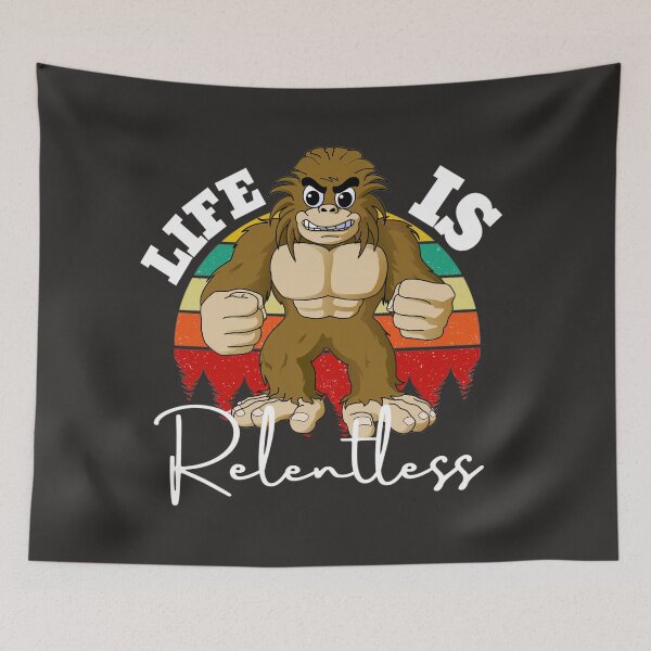 Item preview, Life is Relentless (Angry Gori) designed and sold by UnboundFull.