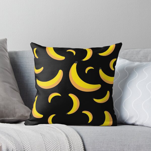 Item preview, Banana pattern black background designed and sold by Farage Art.