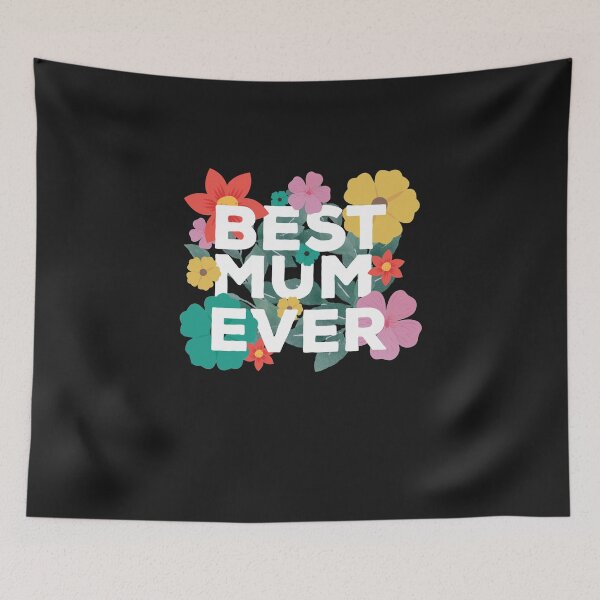Item preview, Floral Best Mum Ever designed and sold by Positivet21.