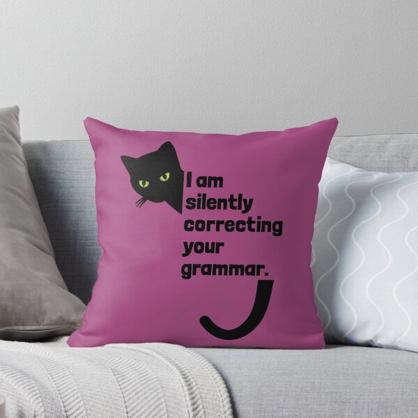 Item preview, Judgmental Cat Silently Correcting Your Grammar designed and sold by Happy Puppy Print On Demand.
