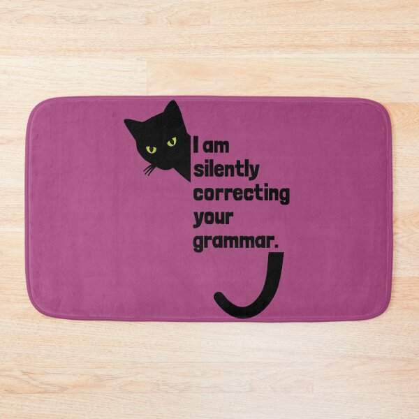 Item preview, Judgmental Cat Silently Correcting Your Grammar designed and sold by Happy Puppy Print On Demand.