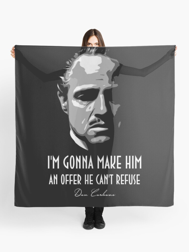 Foulard Citation De Don Corleone Le Parrain Par Zig Tozag Redbubble