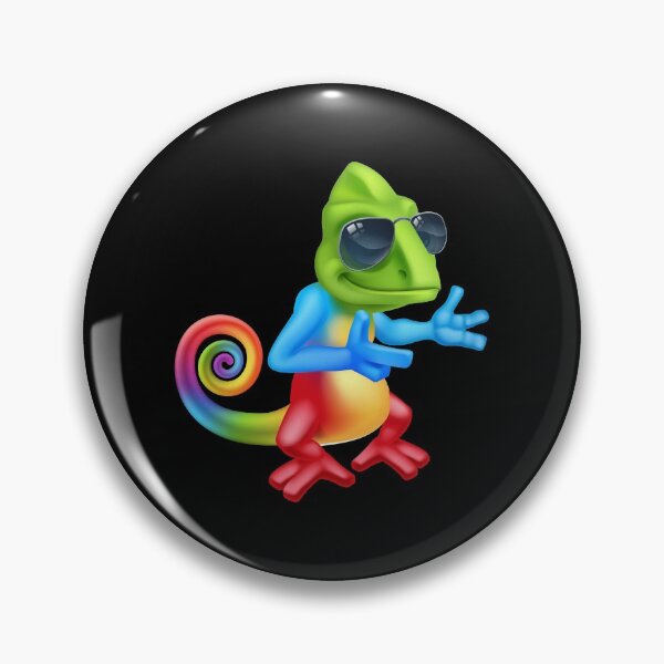 Item preview, cool chameleon lizard in shadis pointing at something designed and sold by lhousshop.