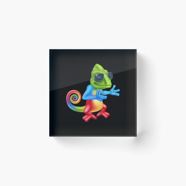 Item preview, cool chameleon lizard in shadis pointing at something designed and sold by lhousshop.