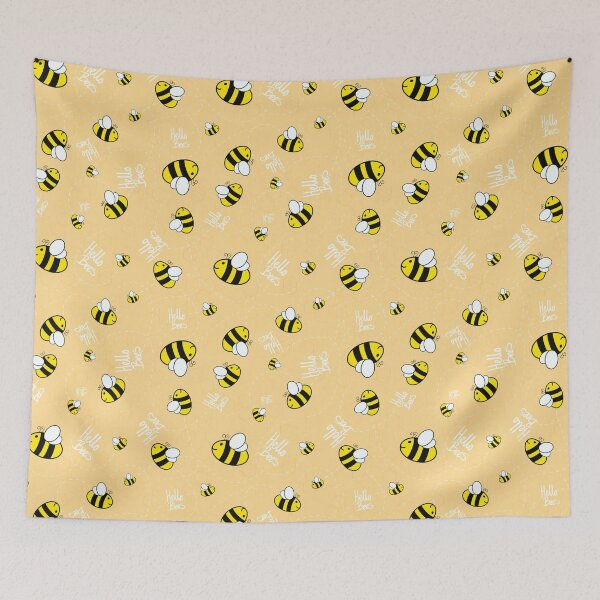 Item preview, Hello Bees - Yellow designed and sold by ThornlessRose.
