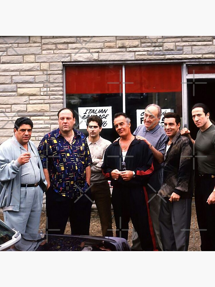 The Sopranos Satriale's Group Picture - Brush Strokes by Fatima404
