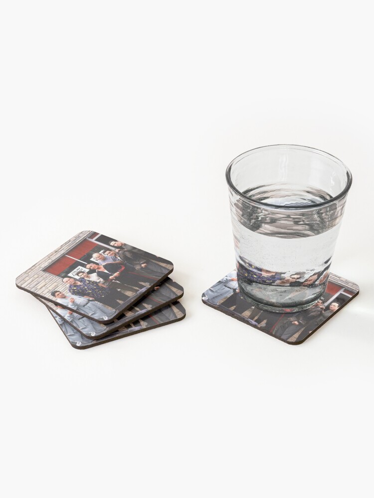 Alternate view of The Sopranos Satriale's Group Picture - Brush Strokes Coasters (Set of 4)