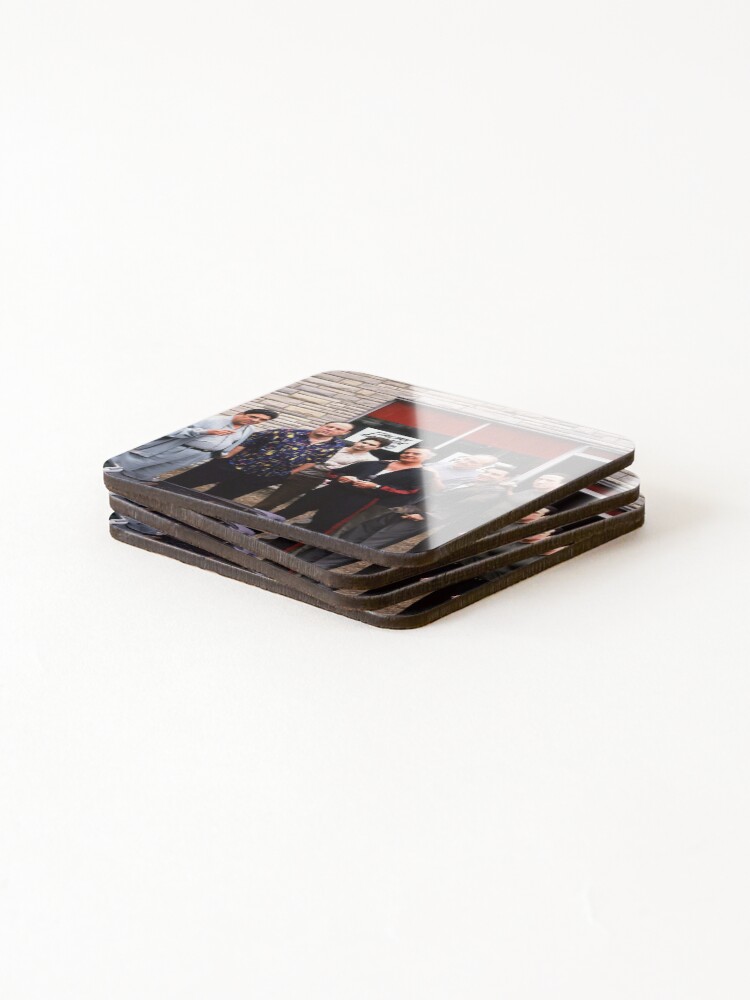 Alternate view of The Sopranos Satriale's Group Picture - Brush Strokes Coasters (Set of 4)