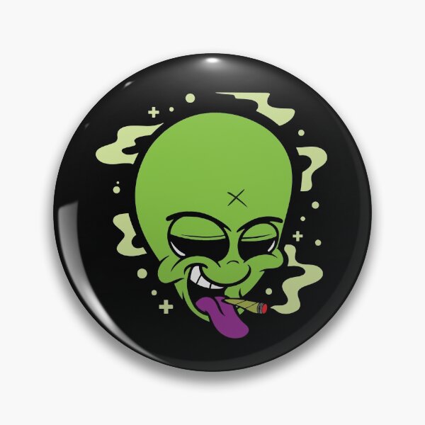 Item preview, Smoking Alien Cannabis Leaf Weed Smoker Gift designed and sold by TTFMerch.