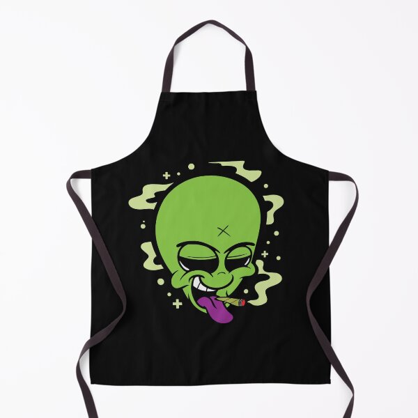 Item preview, Smoking Alien Cannabis Leaf Weed Smoker Gift designed and sold by TTFMerch.