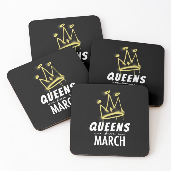 Item preview, Queens are born in March designed and sold by BeRudeShop.