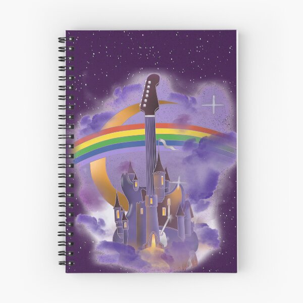 Item preview, Strat Rainbow Night Castle - Stratocaster Electric Guitar Art designed and sold by Strawbery-Drive.