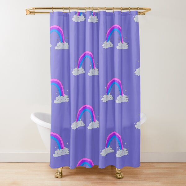 Disover Bi Rainbow Flag Shower Curtain