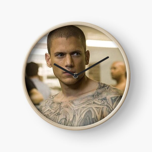 Michael Scofield Prison Break Poster Horloge