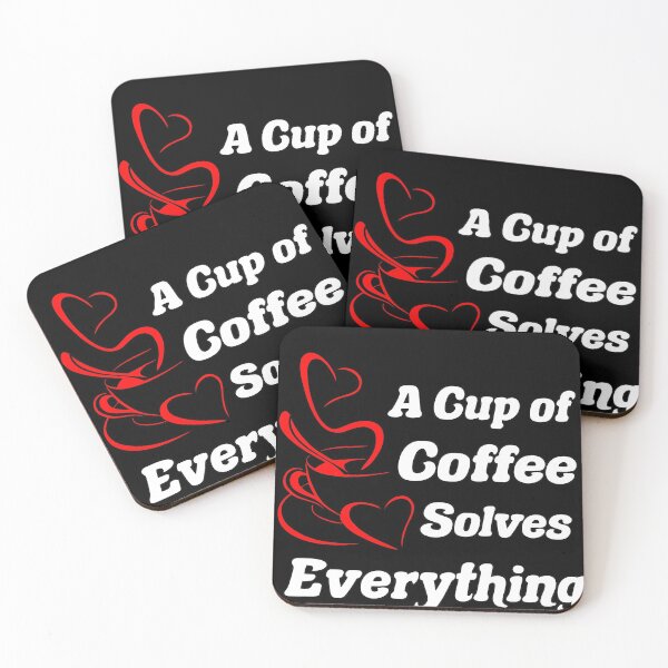 Item preview, A Cup Of Coffee Solves Everything designed and sold by Denjones-Gifts.