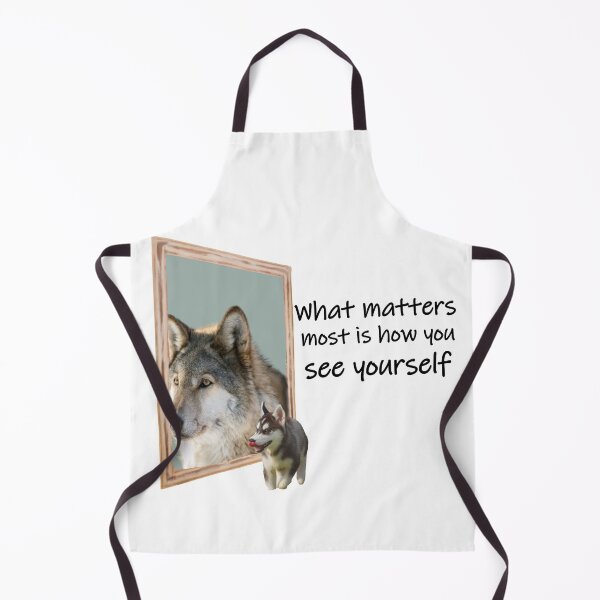 Item preview, What Matters Most is How You See Yourself Pup and Wolf designed and sold by Pumpkin-Prints.
