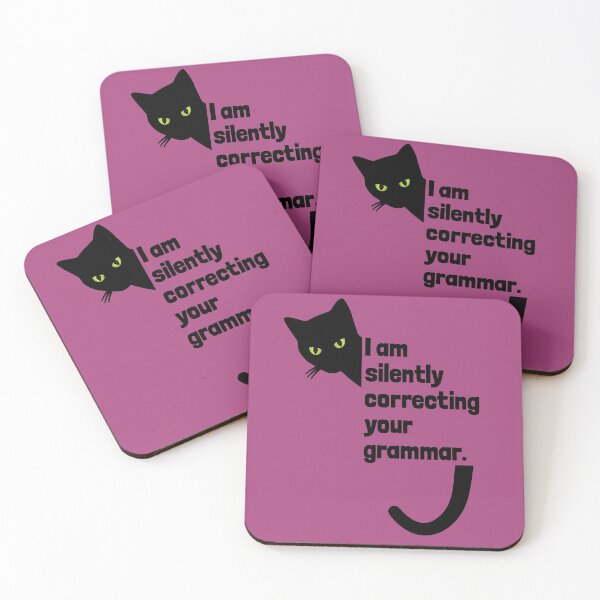 Item preview, Judgmental Cat Silently Correcting Your Grammar designed and sold by Happy Puppy Print On Demand.