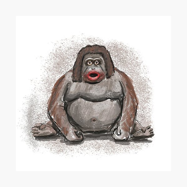 Le Monke Meme Acrylic Print by Girls Hellochen - Fine Art America