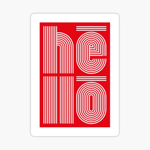 Hello Sticker