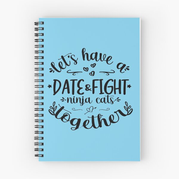 Item preview, Date & Fight ninja cats designed and sold by Wild Brushes.