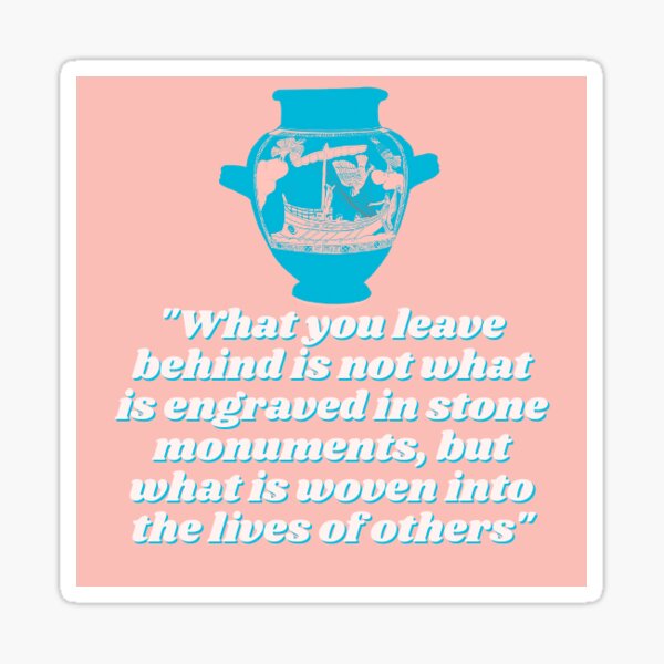Item preview, Pericles Quote with Siren's Vase designed and sold by Emily Shead.