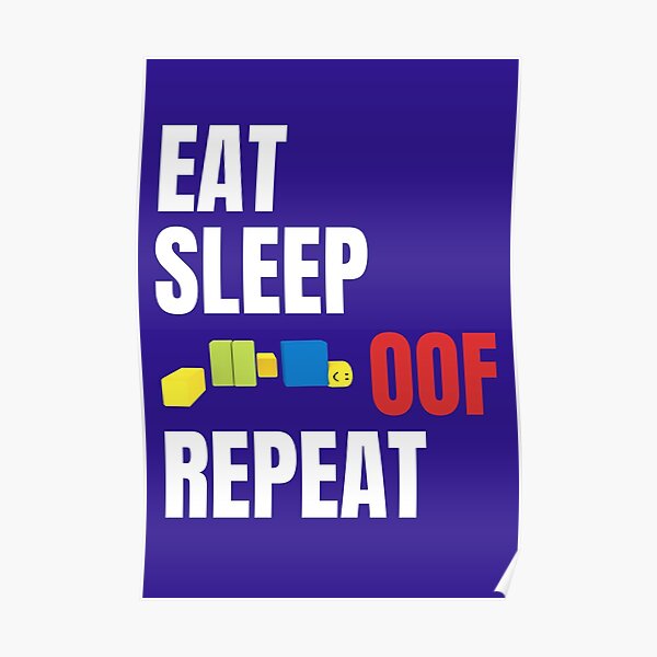 Oof Posters Redbubble - roblox oof backwards