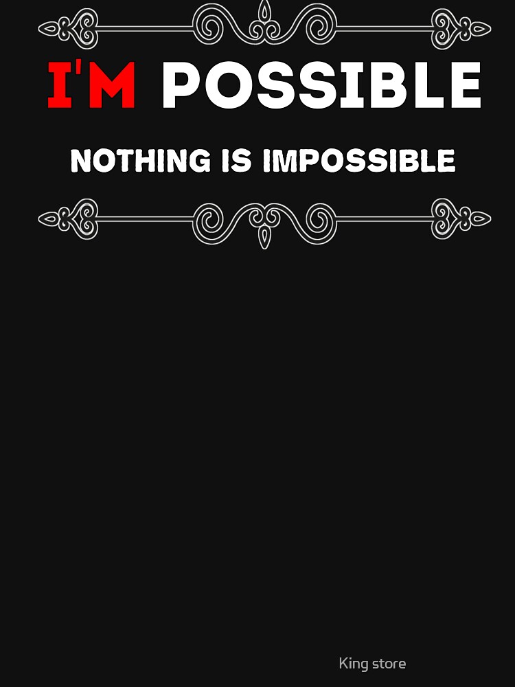 t shirt adidas impossible is nothing