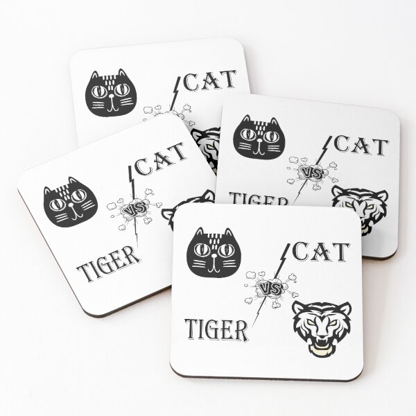 Item preview, cat vs tiger funny classic t-shirt for men and women 2021 designed and sold by zakariadesigner.