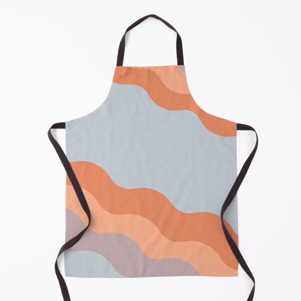 Item preview, Colorful abstract waves in retro pastel colors orange, purple and light blue designed and sold by Abbara.