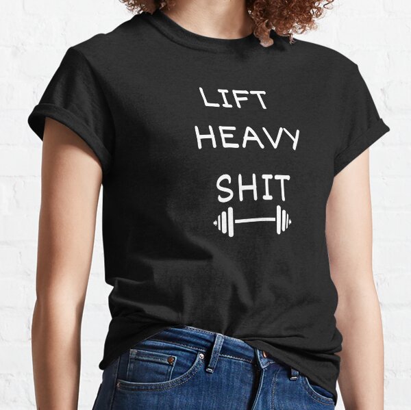 Hunt Lift Eat Barbell Club- T Extra Extra Large / Navy Heather