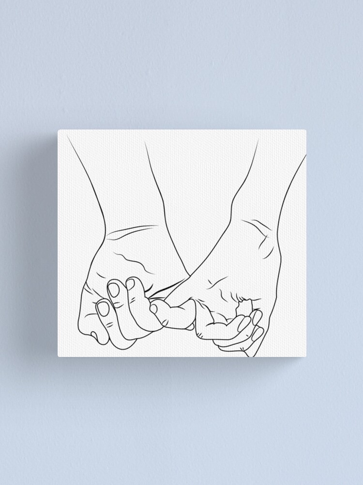 Holding Hands Canvas Print For Sale By Lanapetersen Redbubble