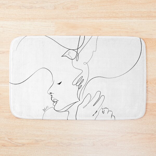 Item preview, One line abstract hummingbird lady designed and sold by Digipaintings.