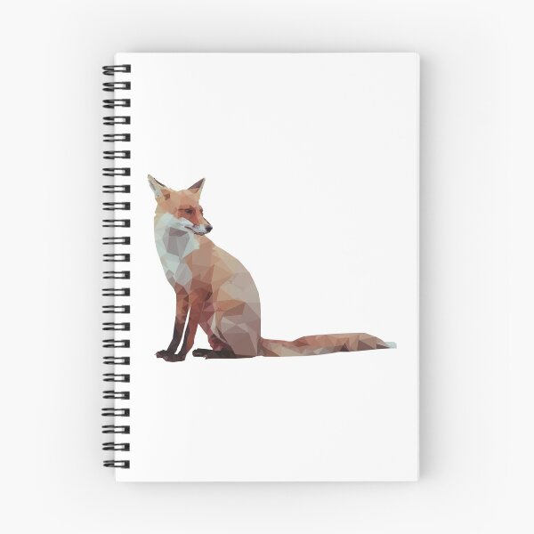 Item preview, Low Poly Sitting Fox designed and sold by ElijahKingArt.