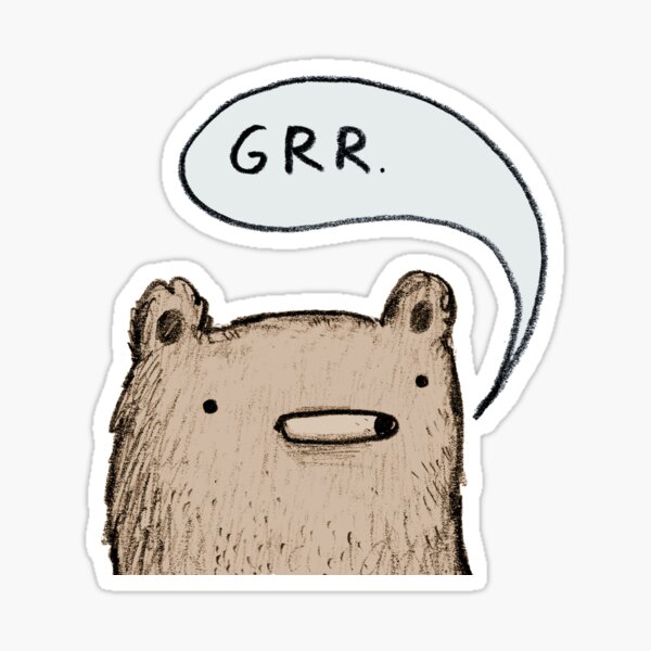 Item preview, Growling Bear designed and sold by SophieCorrigan.