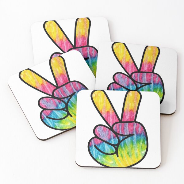 Item preview, TIE DYE peace symbols multi color t-shirt. designed and sold by Dollor.