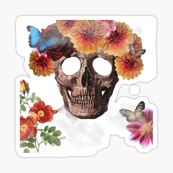 Afroqueen skull Sticker