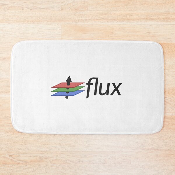 Item preview, Flux.jl Logo (with Text) designed and sold by JuliaLanguage.