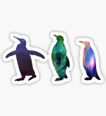 Penguin Galaxies Sticker