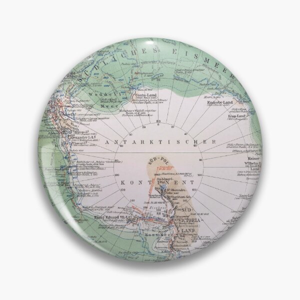 Item preview, south pole, antartica, south pole antique map, antartica print map designed and sold by TigrisOldprints.