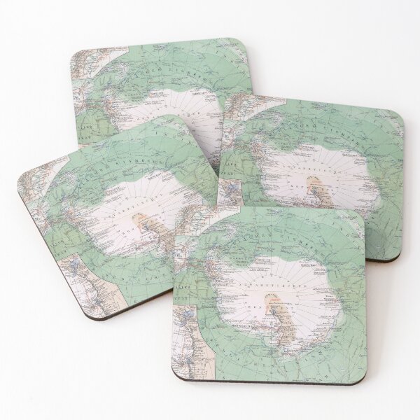 Item preview, south pole, antartica, south pole antique map, antartica print map designed and sold by TigrisOldprints.