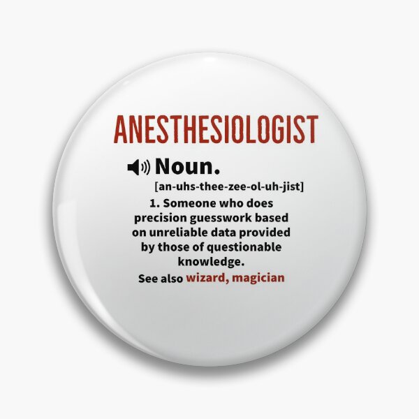 Item preview, Anesthesiologist Definition  designed and sold by AwesomeWorld1.