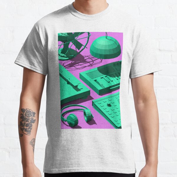 Low Poly Studio Objects 3D Illustration Classic T-Shirt
